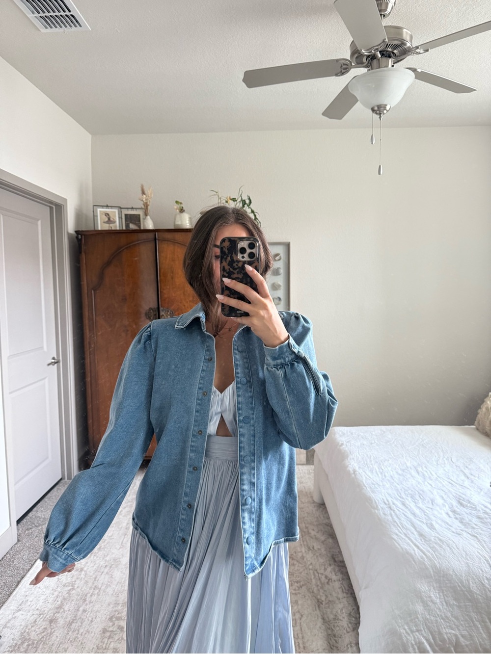 bagatelle Light Blue Denim Bomber Jacket
